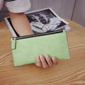 Cartera Larga Mujer de Cuero PU Estilo Simple