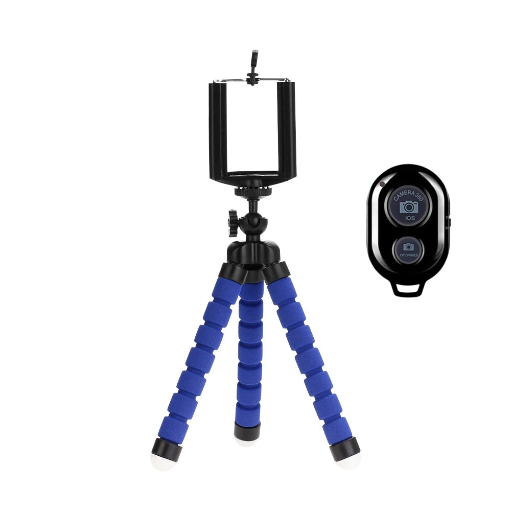 Mini Trípode Pulpo Flexible para Celular y Cámara con Clip