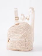 Sac à dos femme style ethnique double fermeture éclair décontracté