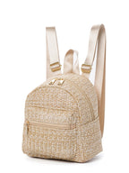 Sac à dos femme style ethnique double fermeture éclair décontracté