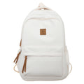 Mochila Para Pareja Color Sólido Gran Capacidad Moda Viaje Escolar