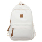 Sac à Dos pour Couple Couleur Unie Grande Capacité Mode Voyage Scolaire