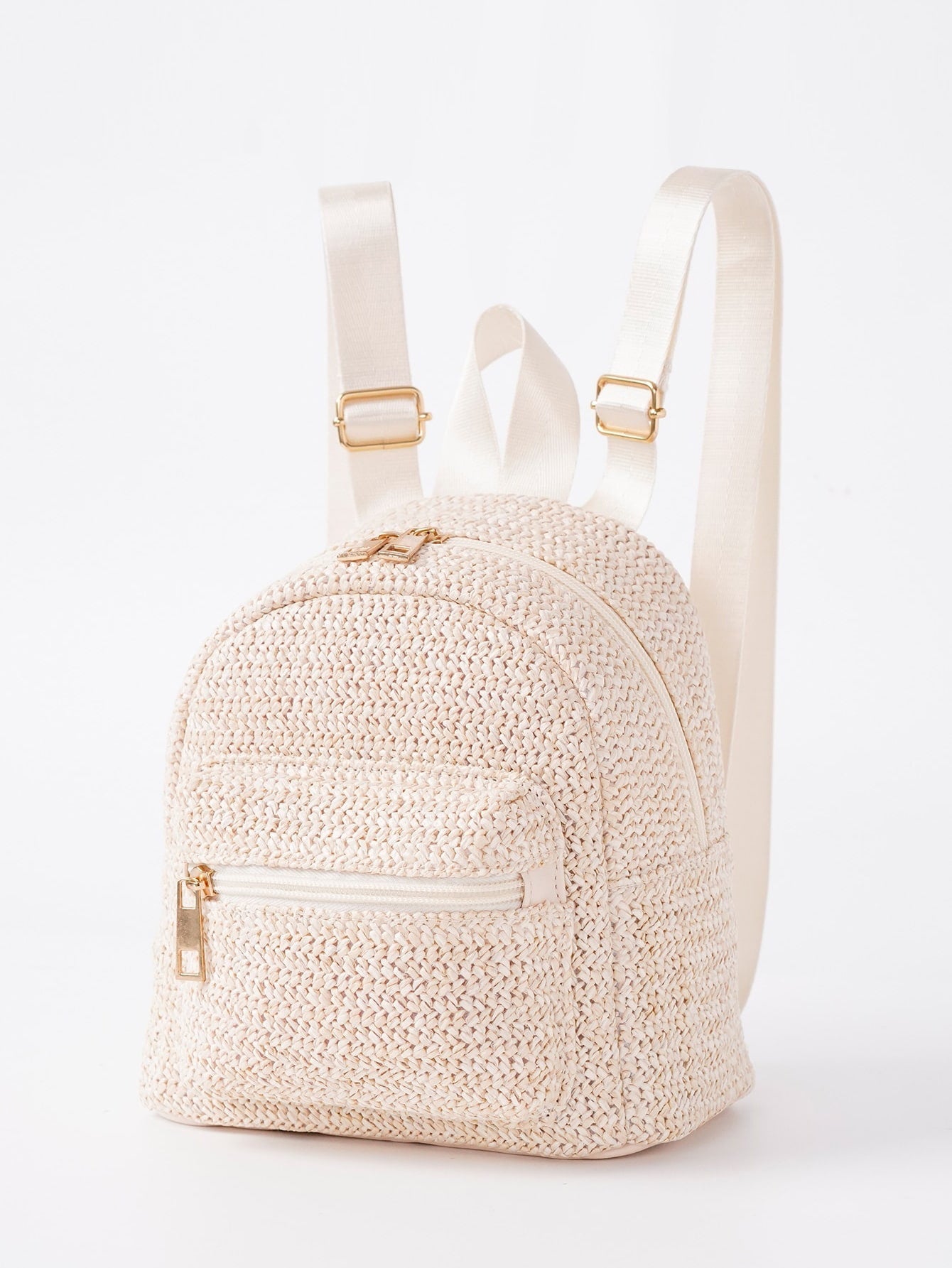 Mochila Mujer Estilo Étnico Doble Cremallera Casual