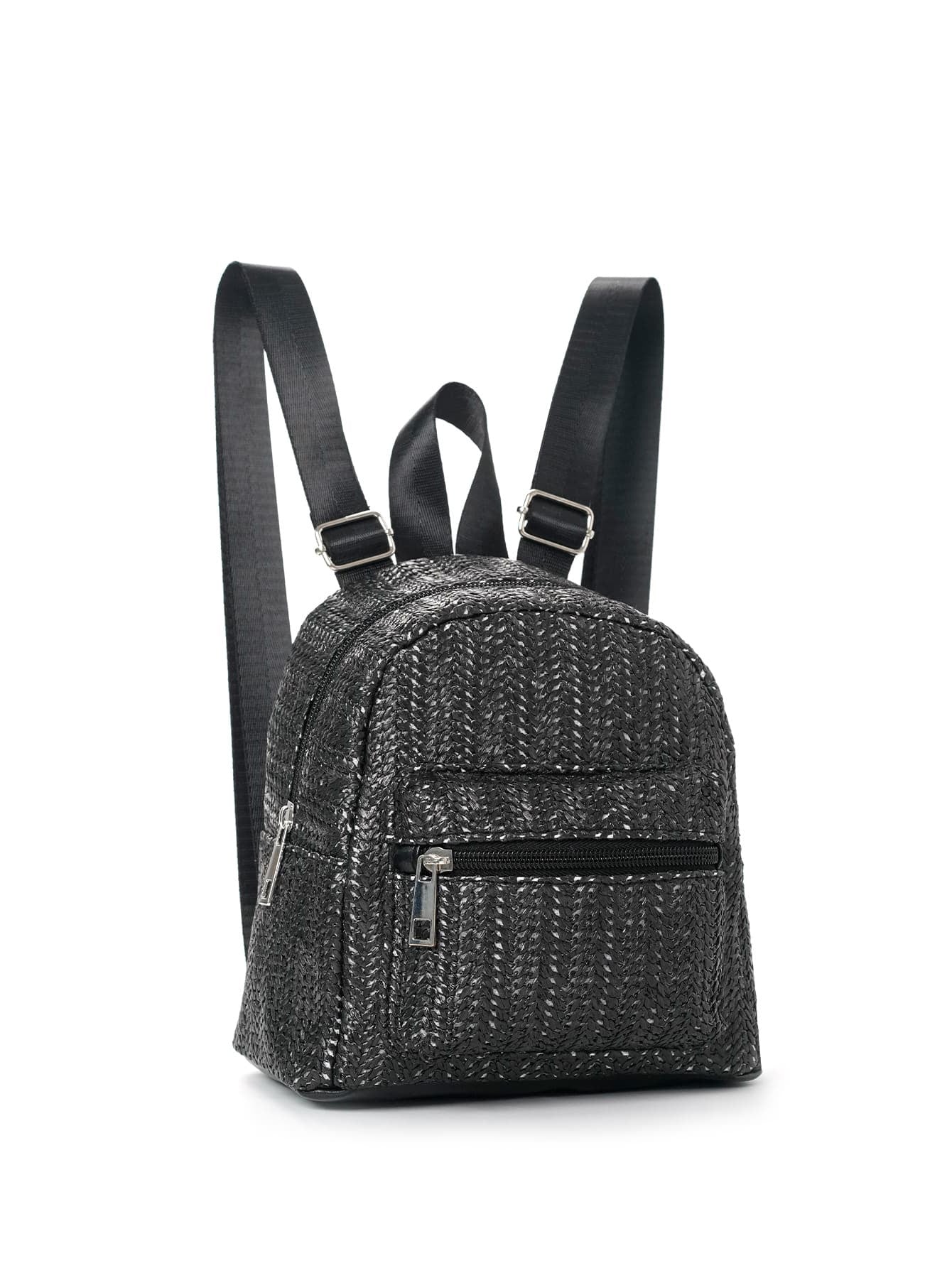 Mochila Mujer Estilo Étnico Doble Cremallera Casual