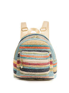 Sac à dos femme style ethnique double fermeture éclair décontracté