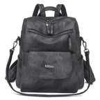 Sac à dos femme grande capacité style K PU décontracté