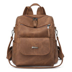 Sac à dos femme grande capacité style K PU décontracté