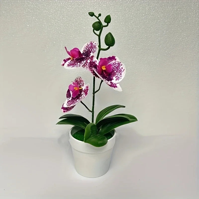 Orquídea Artificial Decoración para Hogar y Oficina