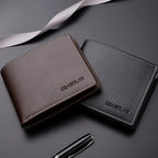 Portefeuille court en cuir pour homme - porte-cartes fin