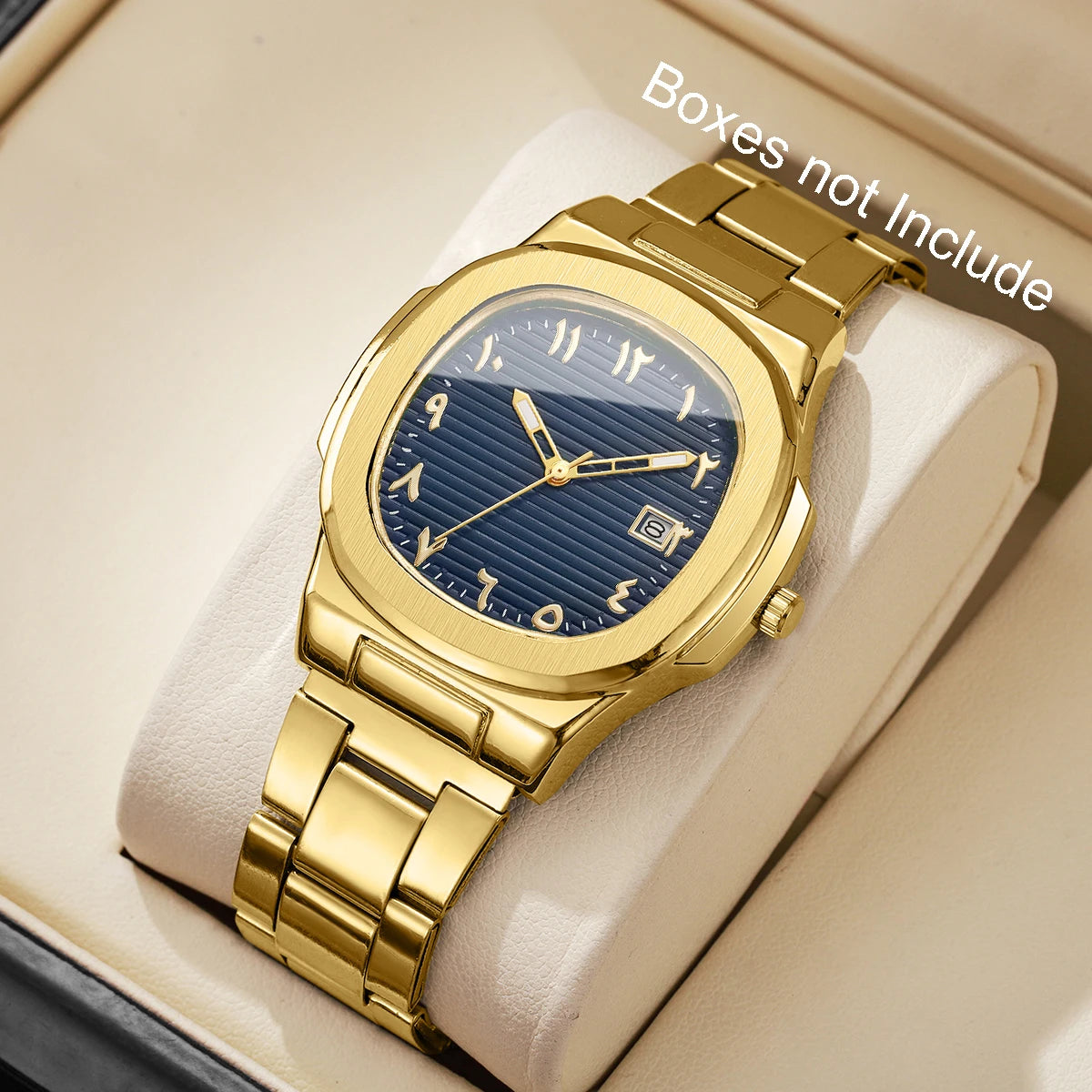 Luxury Square Quartz Stainless Steel Watch