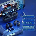 Écouteurs T75 à Conduction Osseuse Bluetooth Sportifs TWS