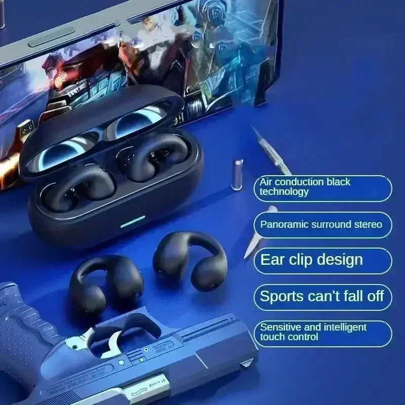 Audífonos T75 Conducción Ósea Bluetooth Deportivos TWS
