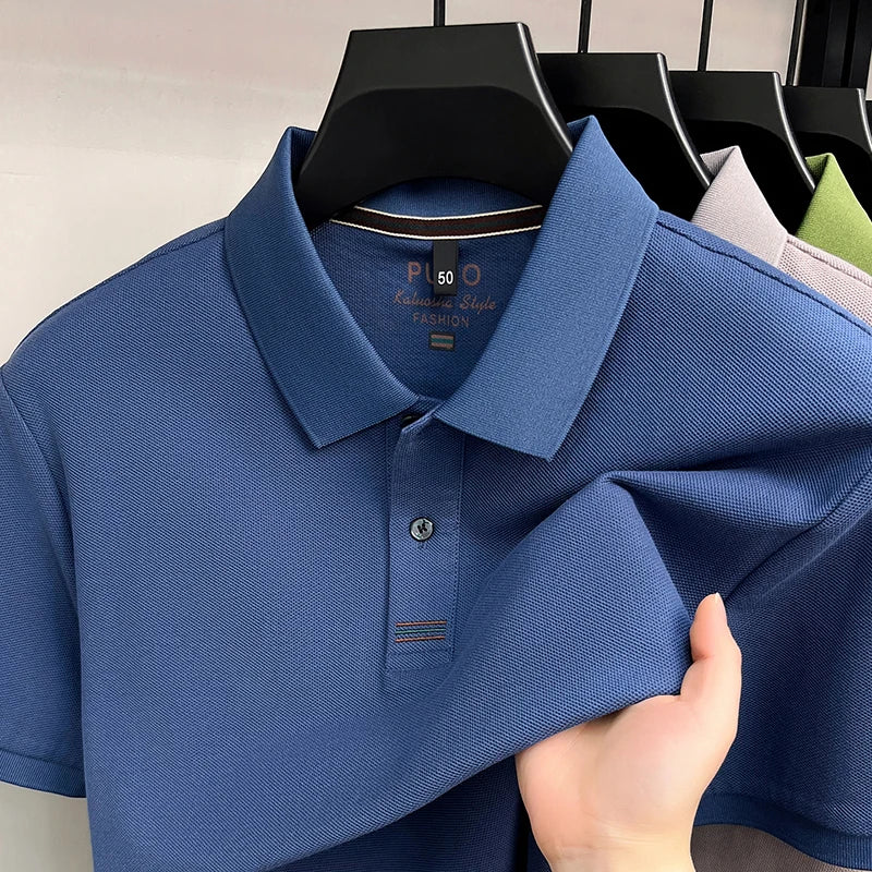 Polo 100% Algodón para Hombre Manga Corta Transpirable