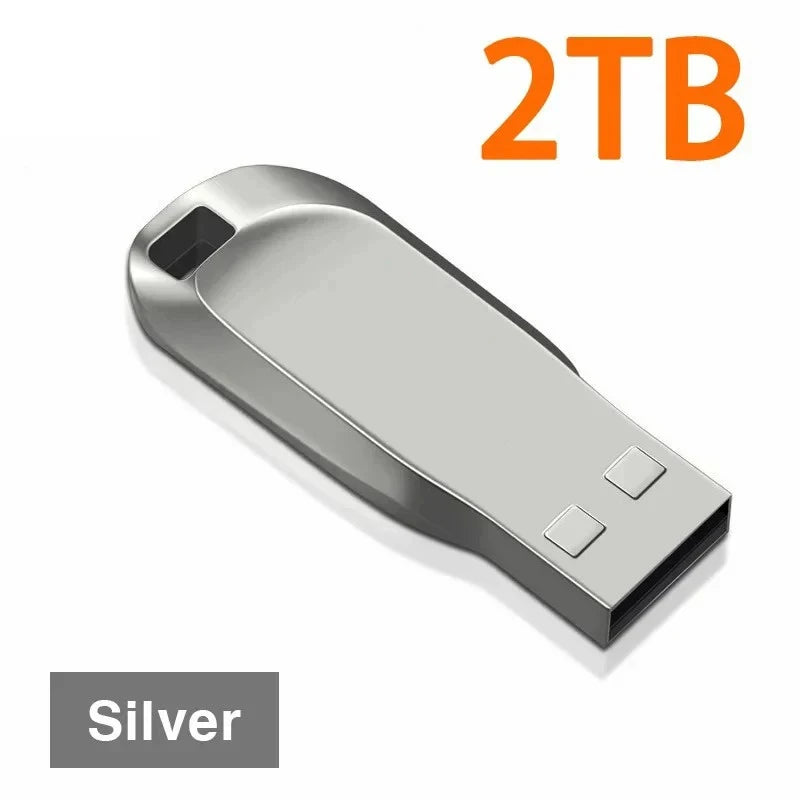 Flash Drive 2TB USB 3.0 Mini Metal de Alta Velocidad