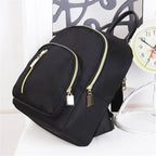 Mini Sac à Dos Femme Nylon Mode Multifonctionnel Noir