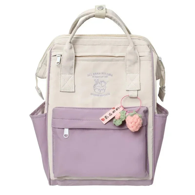 Mochila Kawaii Estilo Japonés Impermeable Juveniles Escolar Multiuso