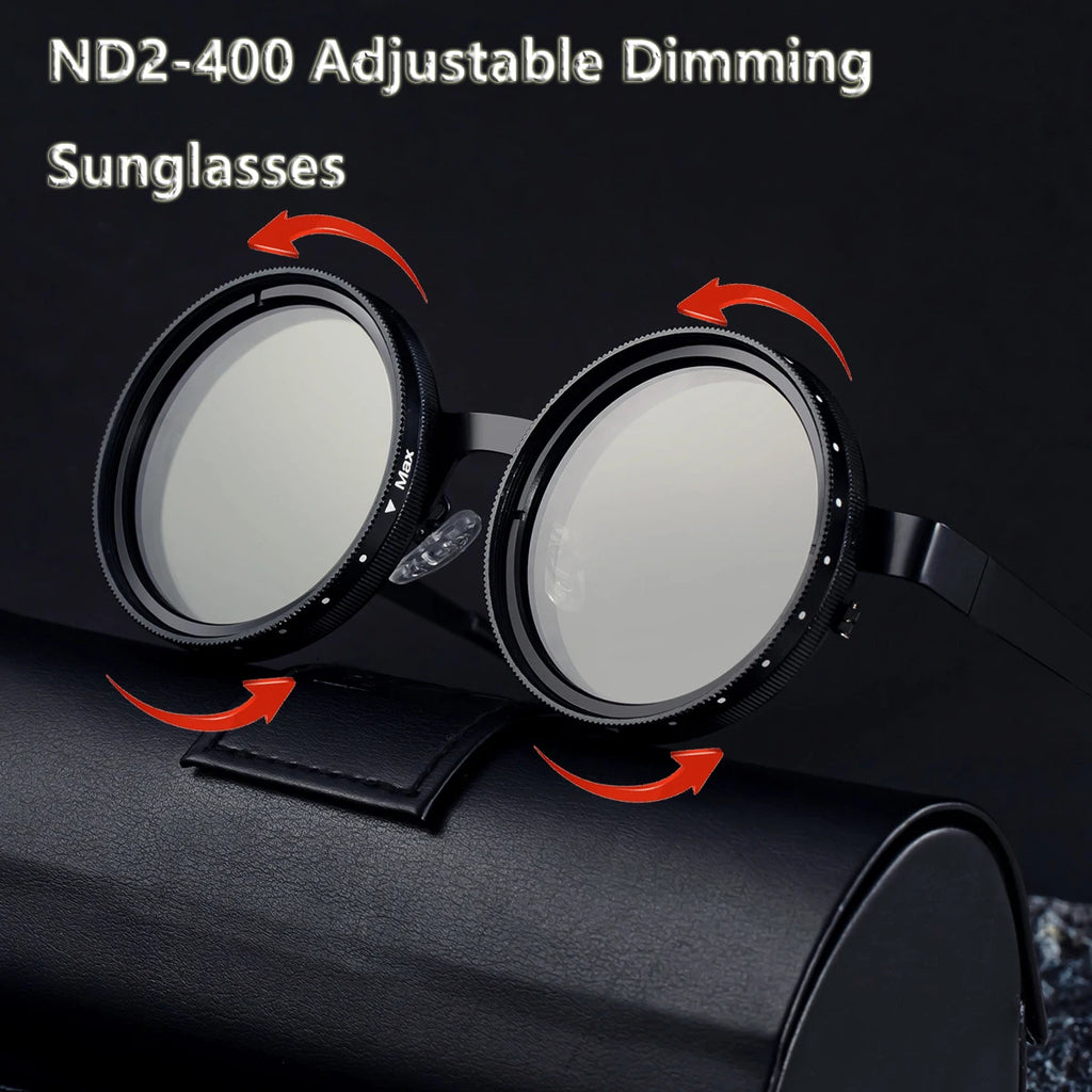 Gafas Polarizadas ND2-400 Atenuación Ajustable de 9 Niveles