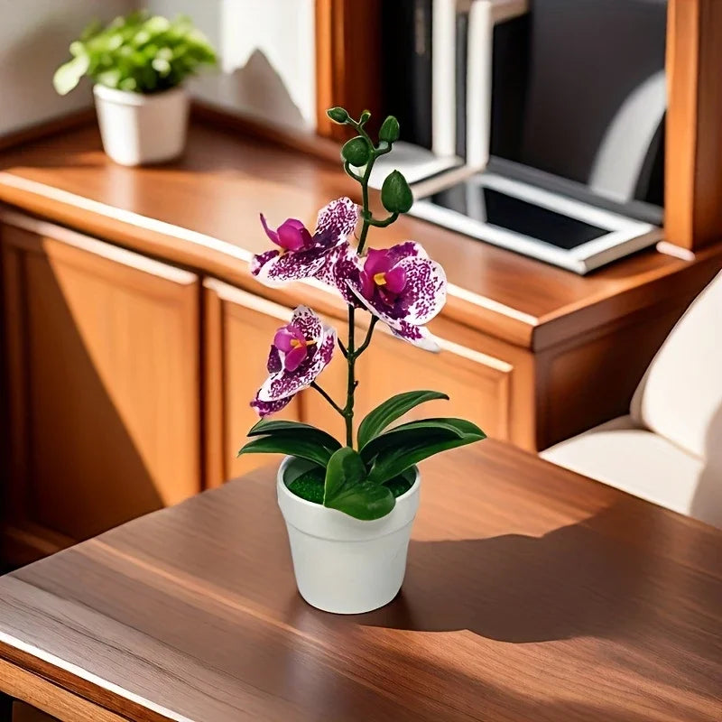 Orquídea Artificial Decoración para Hogar y Oficina