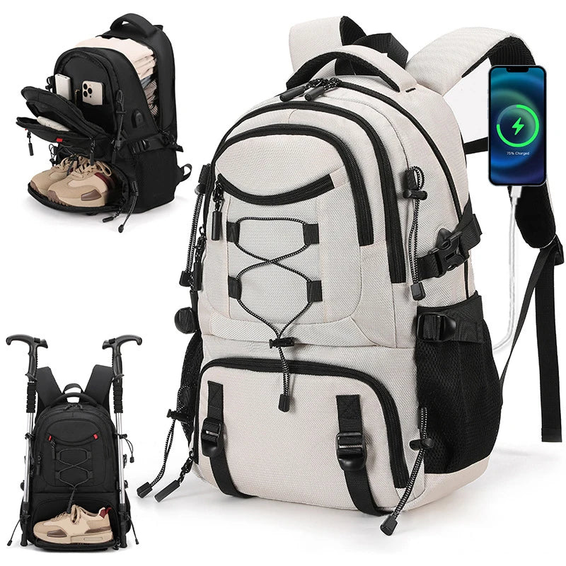 Mochila con Puerto USB Ligera Senderismo /Camping
