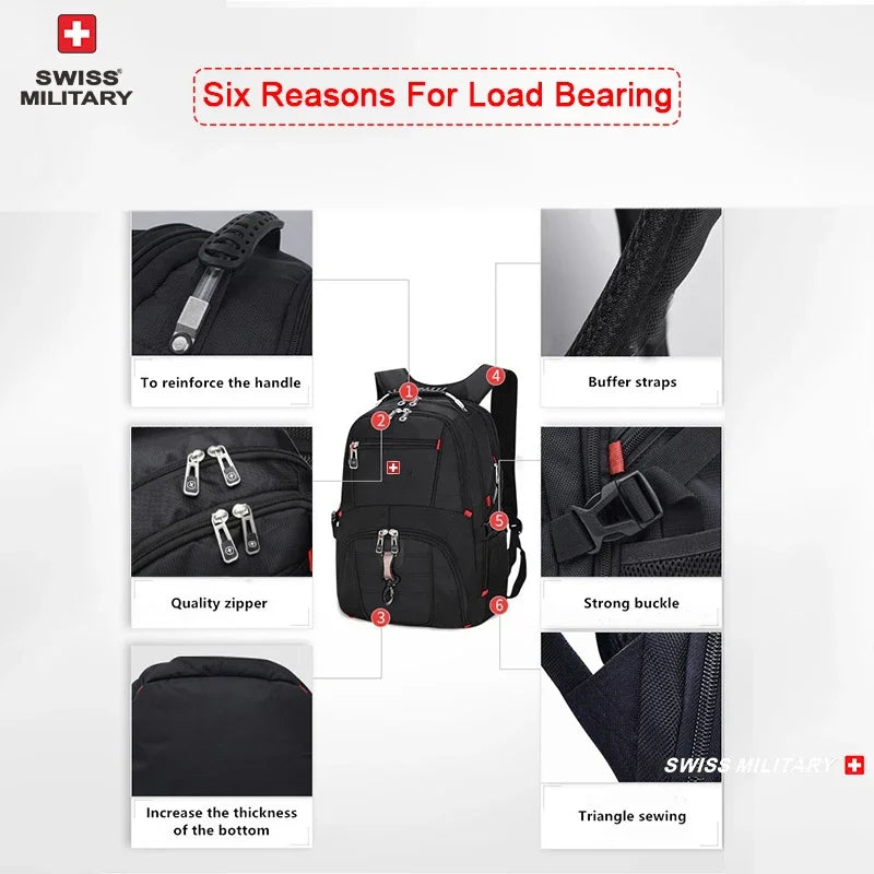 Waterproof Laptop Backpack 15.6/17" Large Capacity