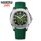 Reloj de Cuarzo NIBOSI AQUANAUT 2653 Para Hombre, Resistente al Agua, Luminoso con Fecha Automática
