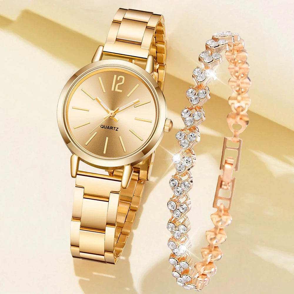 Reloj de Lujo Elegante con Diamantes para Mujer