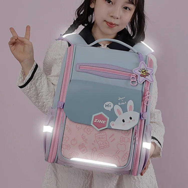 Mochila Escolar Para Niñas Impermeable Gran Capacidad