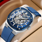 Reloj CURREN 8485 Mecánico Automático Para Hombre, Acero Inoxidable de 41 mm