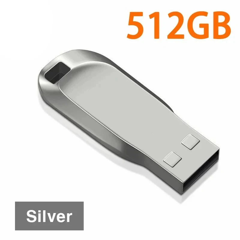 Flash Drive 2TB USB 3.0 Mini Metal de Alta Velocidad