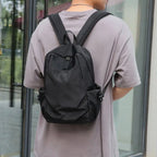 Mini sac à dos Oxford pour homme couleur unie imperméable