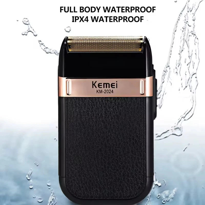 Afeitadora Eléctrica Kemei KM-2024 Recargable USB Barba
