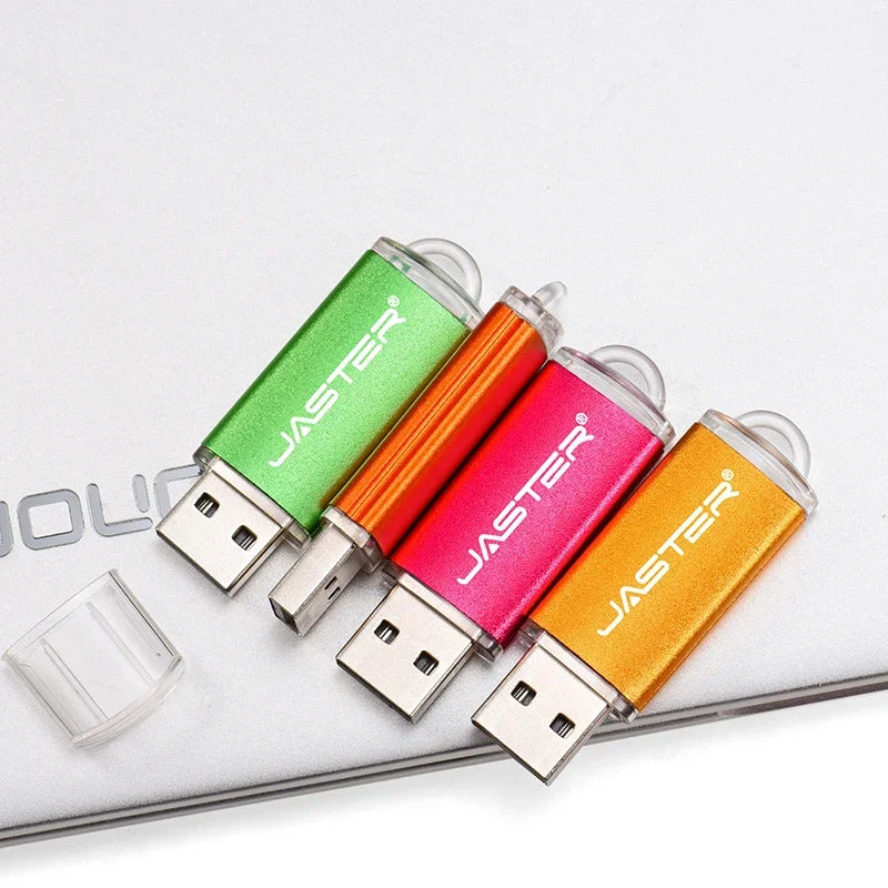 Memoria USB JASTER desde 16GB a 128GB con Llavero Gratis