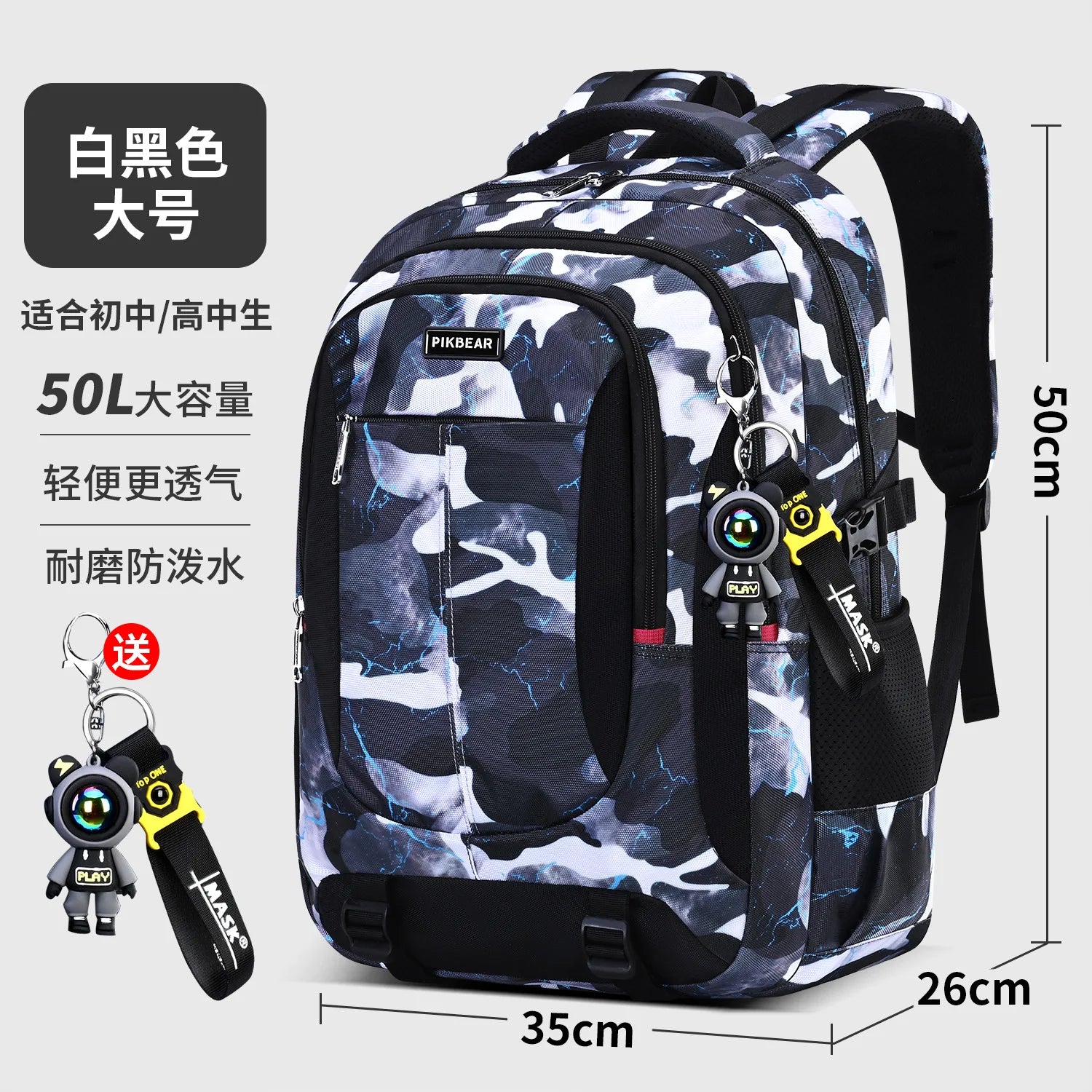 Mochila Escolar Juvenil con Depósito Para Laptop Multiuso