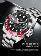 Montre LIGE LG10051 Acier Inoxydable Lumineuse et Résistante à l'Eau