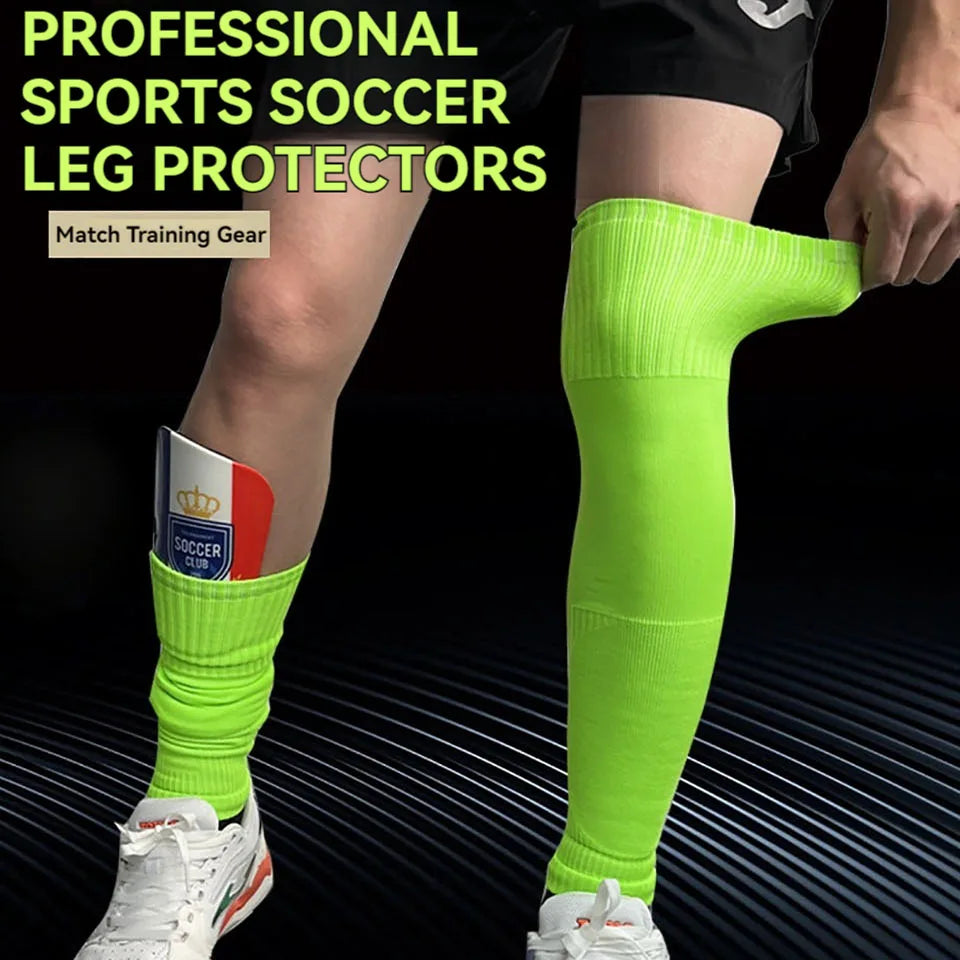 Adult Long Soccer Socks with Knee Pads