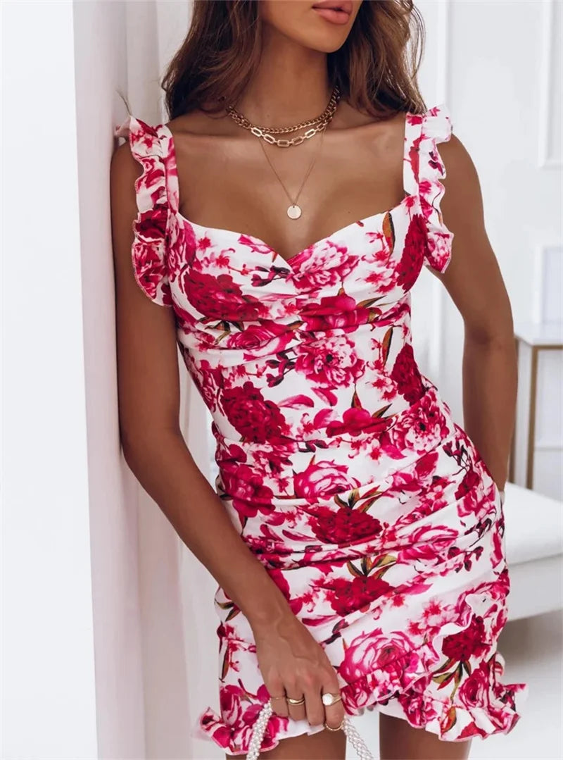 Sleeveless Floral Bodycon Sundress