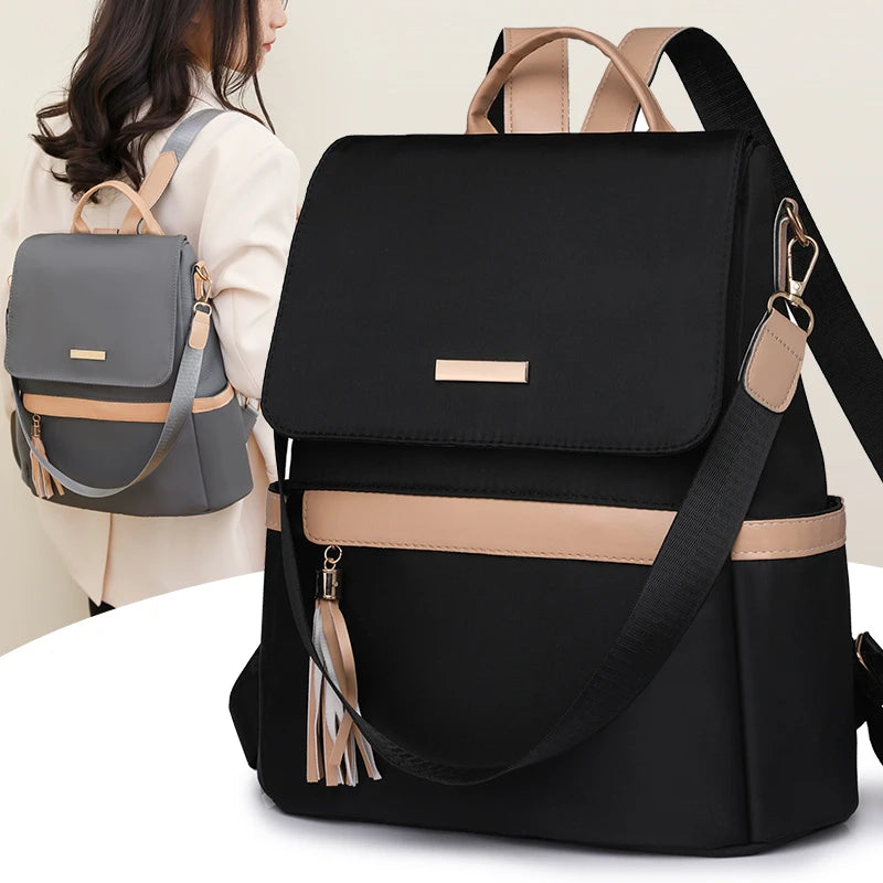 Mochila Clásica Mediana Antirrobo Correas Ajustables