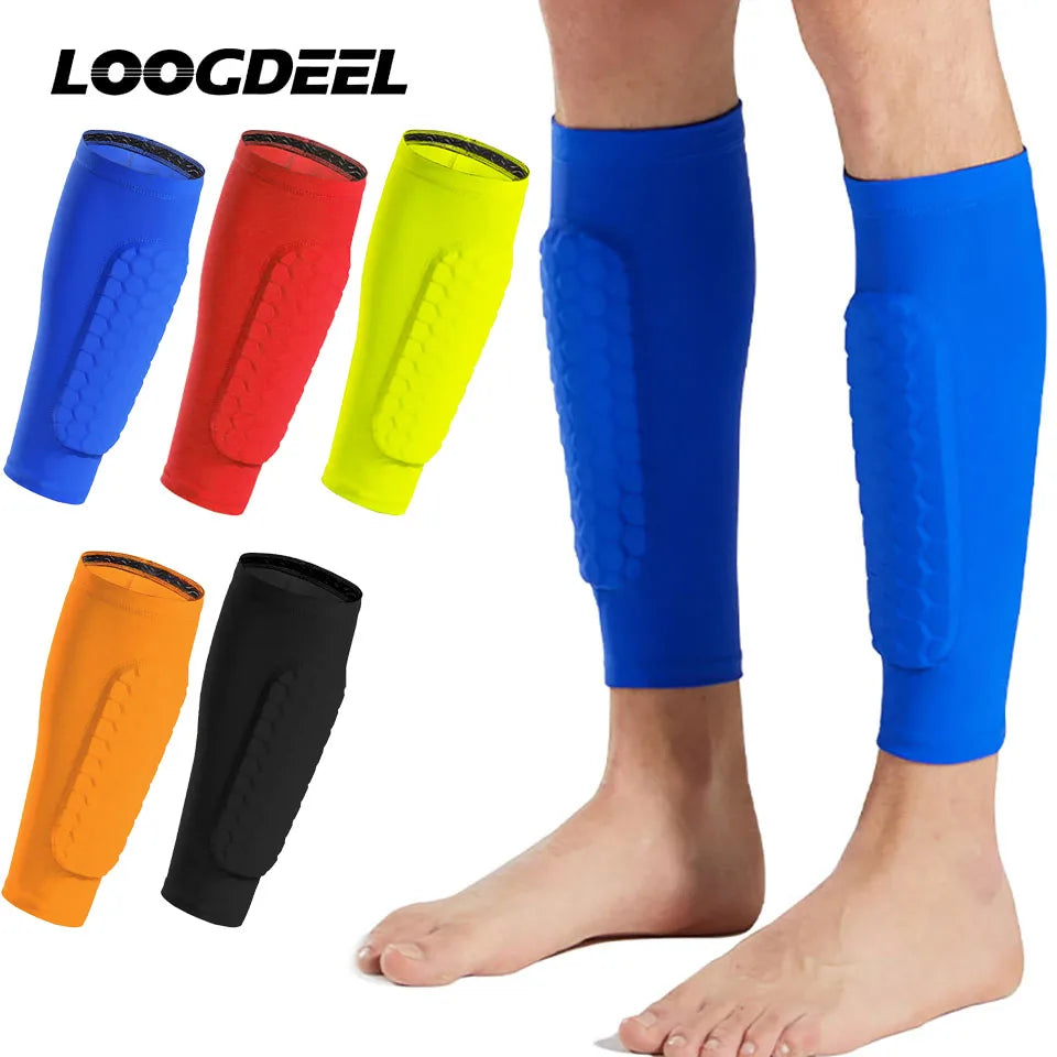 Medias Pantorrilla Antideslizantes Protección para Fútbol