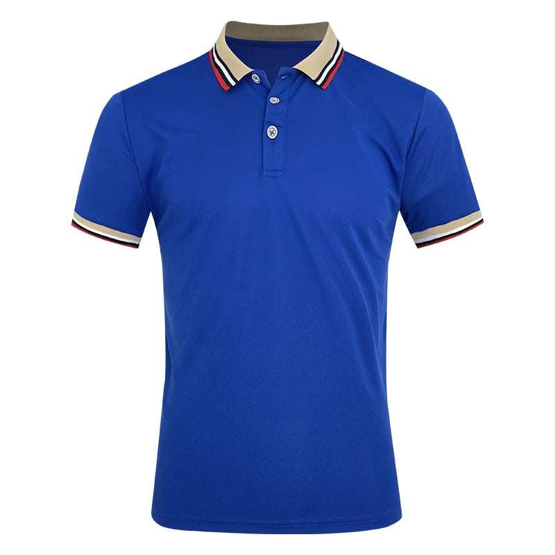 Polo Casual de Hombre Algodón Transpirable Manga Corta