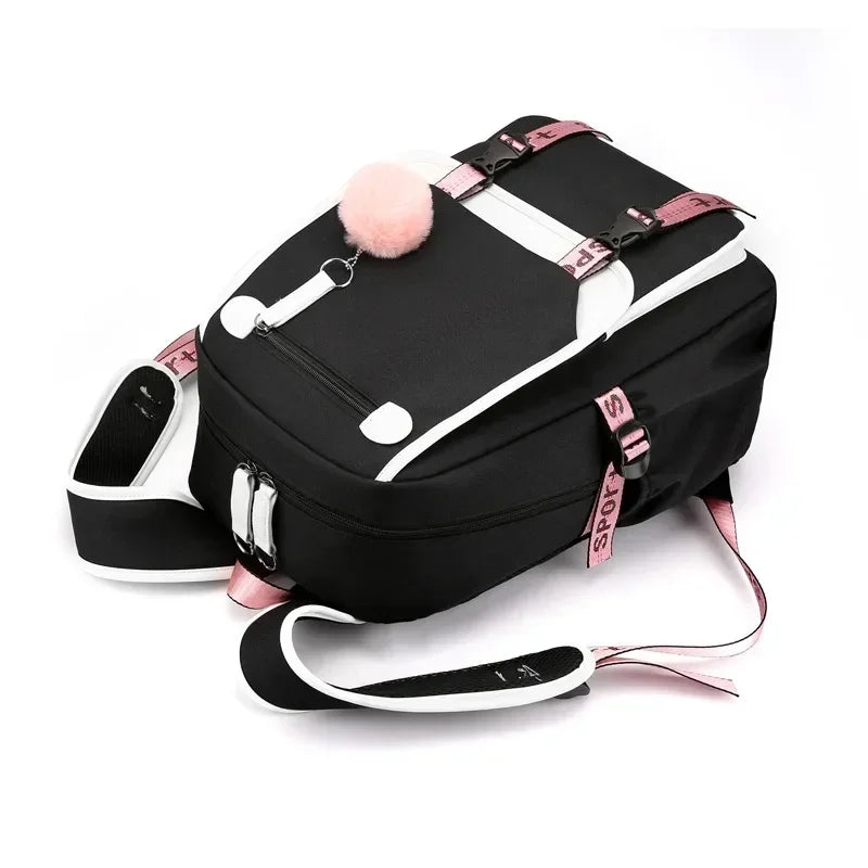 Mochila Escolar Estilo Coreano Adolescentes Femenina