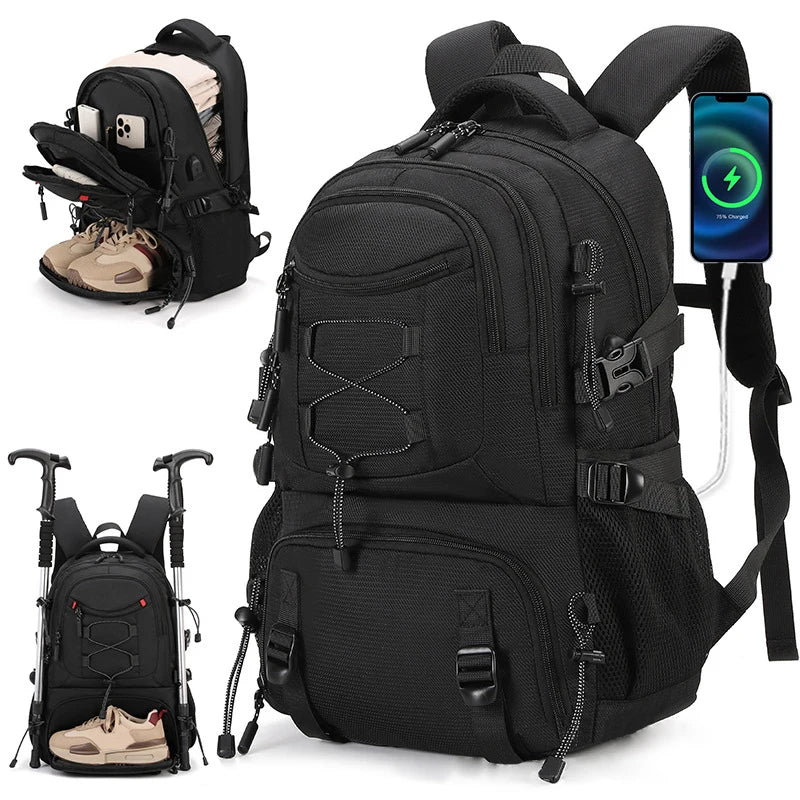 Mochila con Puerto USB Ligera Senderismo /Camping