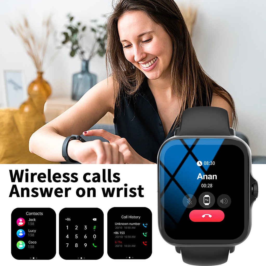 Smartwatch Hombre Mujer Notificaciones APP Deportivo iPhone Android