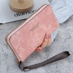 Portefeuille long multifonction pour femme, style coréen