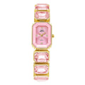 Women's Square Gold Wristwatch with Diamonds