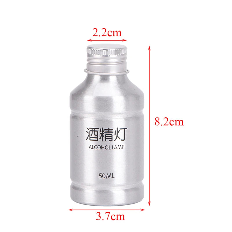 Lámpara de Alcohol Portátil 50ml de Aleación de Aluminio