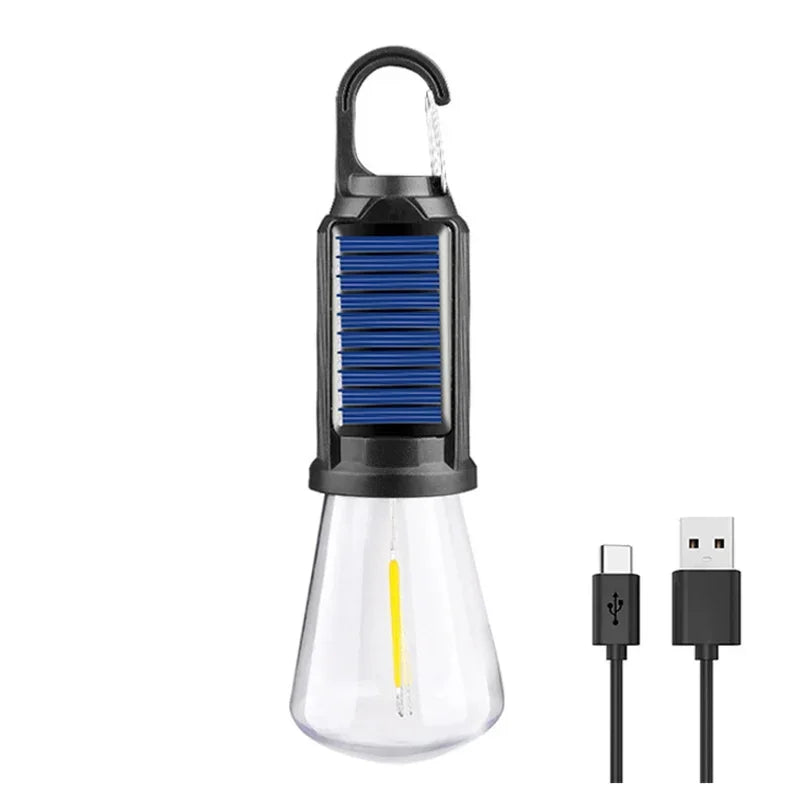 Bombilla LED Solar Recargable Para Camping Carpa y Senderismo