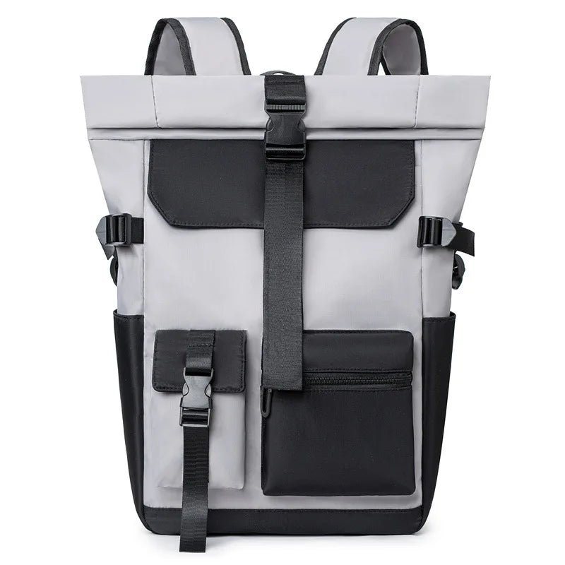Mochila Roll-Top Unisex Casual Minimalista