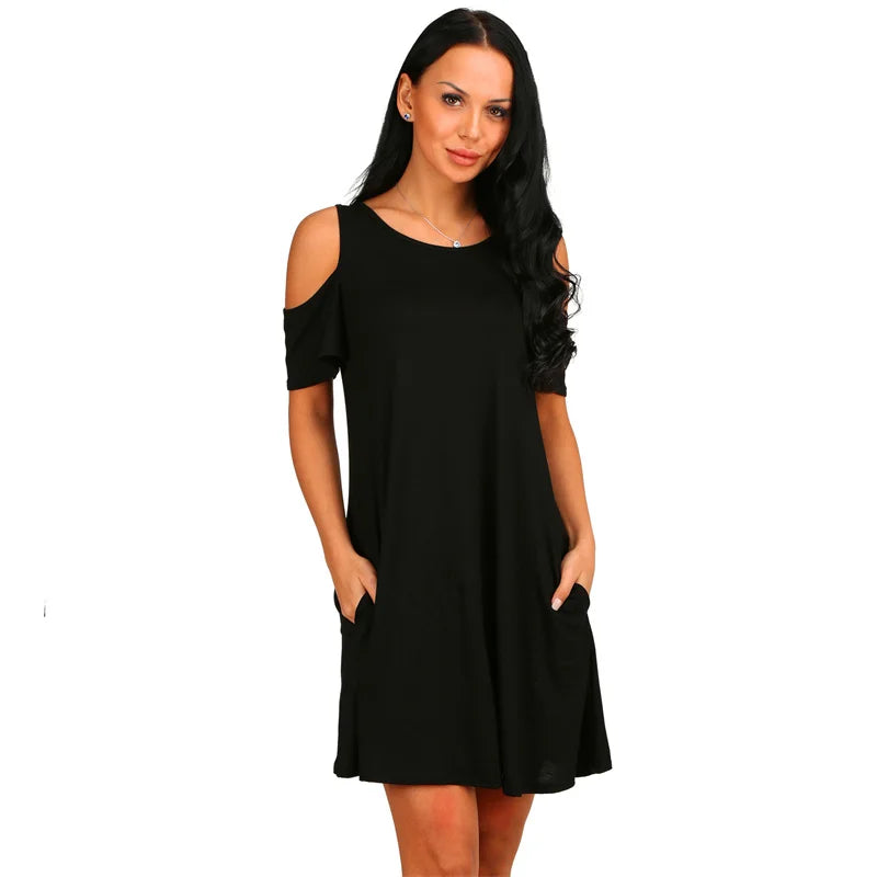 Elegant Vintage Off-the-Shoulder Party Dress
