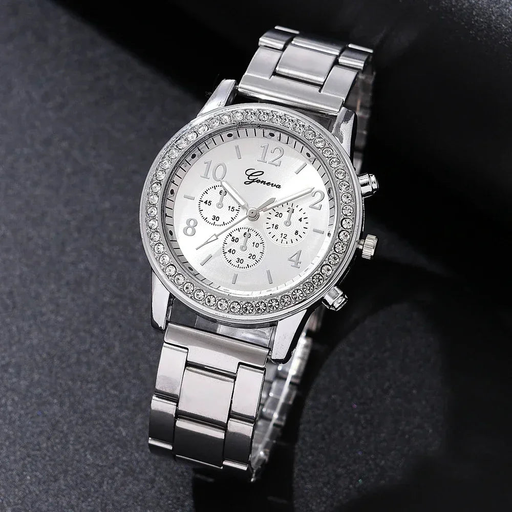 Reloj Mujer New Fashion Luxury Rose
