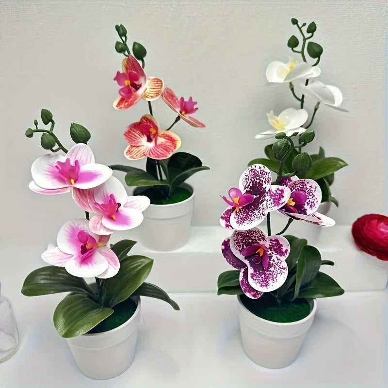 Orquídea Artificial Decoración para Hogar y Oficina